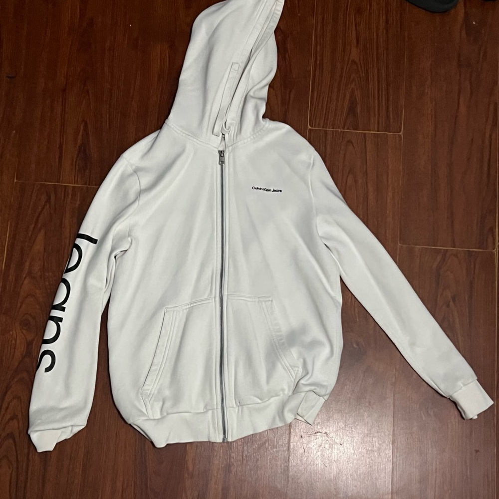 Calvin Klein White Hoodie